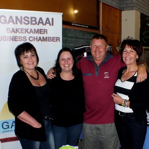 Die knap organiseerders, met vlnr Hanlie Loubser, Jorine van der Merwe, Fanie Bothma en René Beukes 